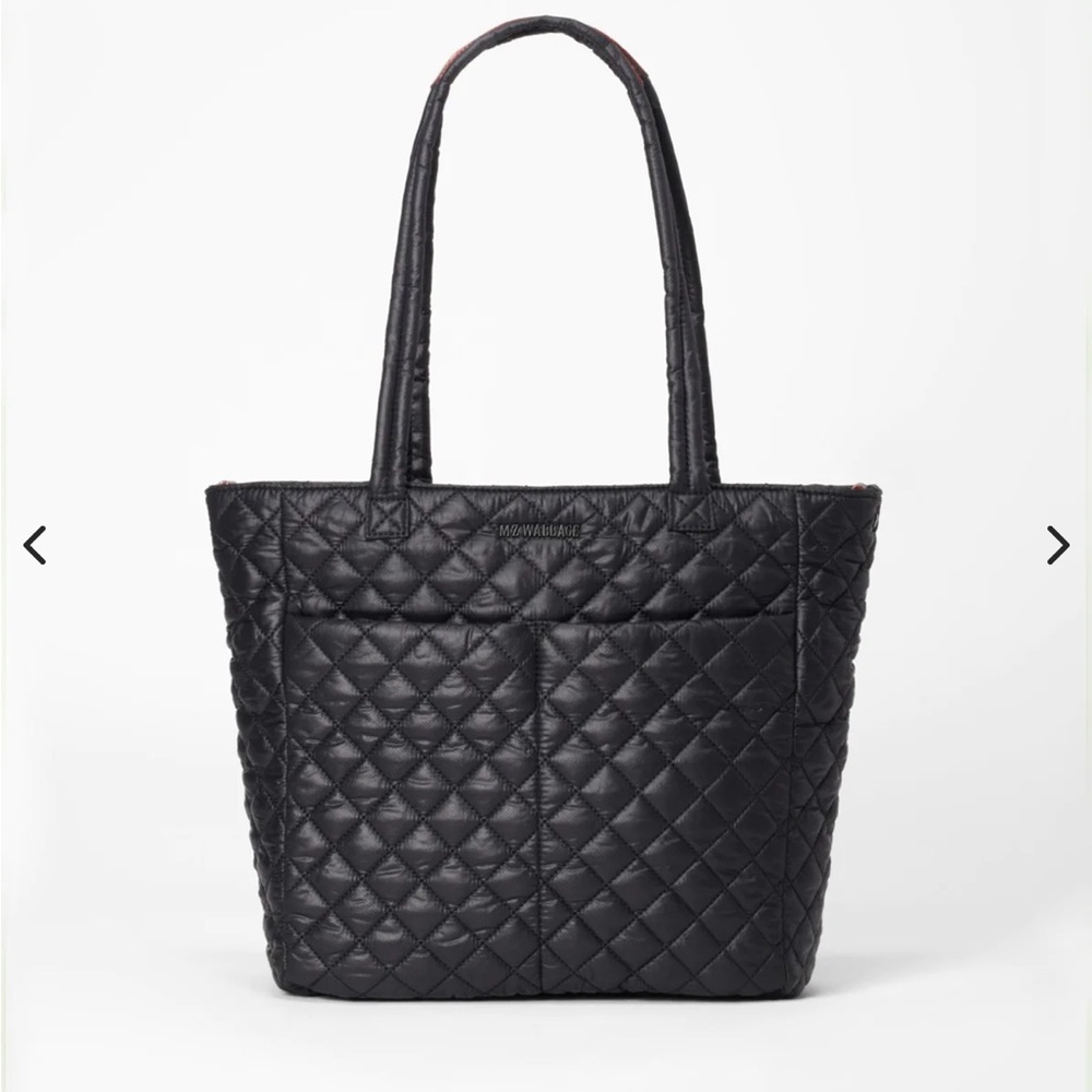 MZ Wallace Black Quilted Tote Bag